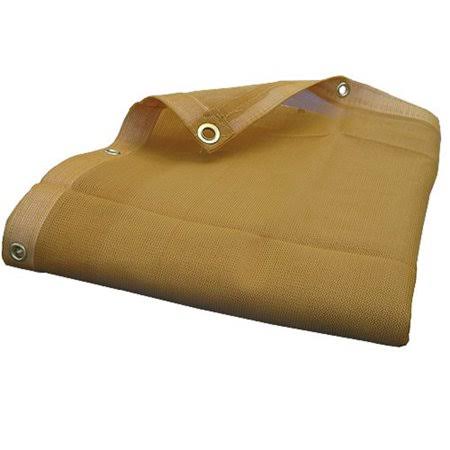 Beige Tan Heavy Duty Mesh Tarp Sun Shade P219529