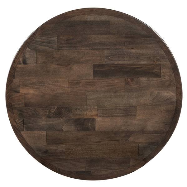 24x22 Round Recycled Wood Butcher Block Table Top N1033