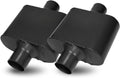Pair of Single Chamber Performance Race Muffler 3" Center Universal Steel Muffler Pack of 2 Z817