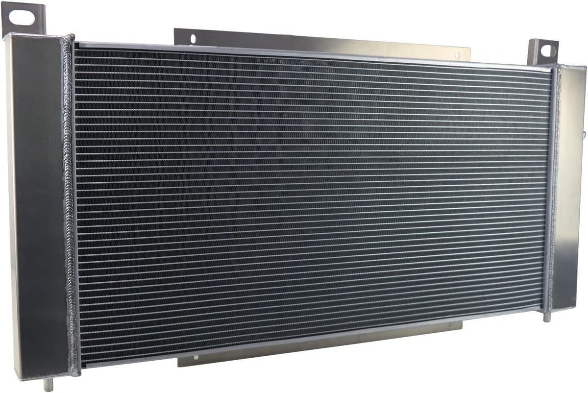 3 Row Aluminum Radiator with Electric Fan Shroud Kit J684