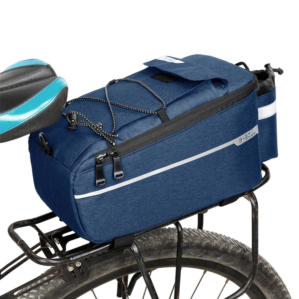 Insulated Trunk Cooler Bag Cycling Rear Rack Storage Luggage Bag Reflective MTB Bike Pannier Bag Shoulder Bag L610981