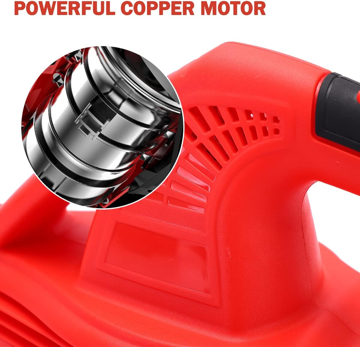 Cordless Electric Leaf Blower with 2.0Ah Battery & Fast Charger, 2 Speed Control, Pack of 2 S2433