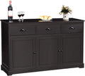White Sideboard with 2 Cabinets and 3 Drawers U306