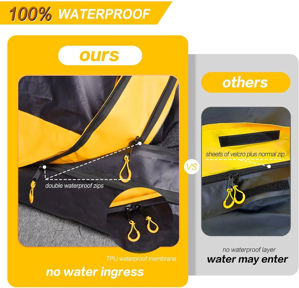Yellow Waterproof Car Rooftop Cargo Carrier H1380