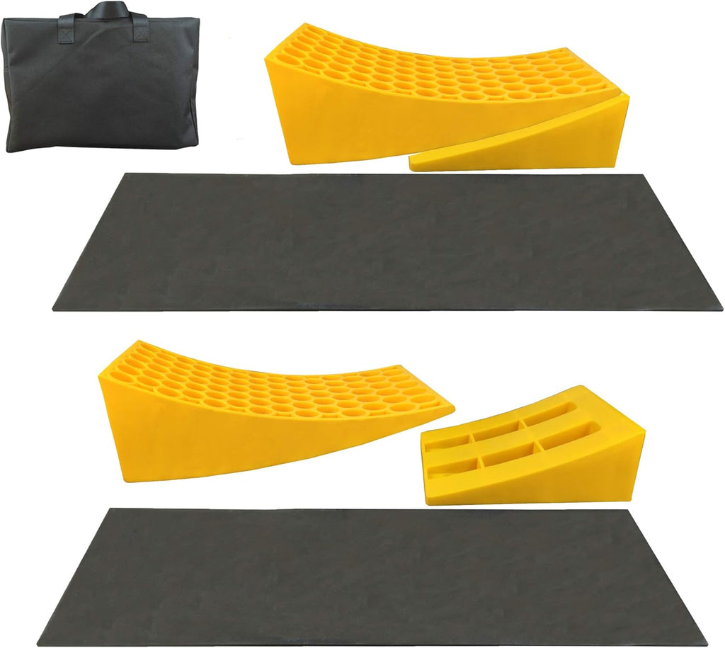 Heavy Duty Rubber RV Leveling Blocks Wheel Chocks 2 Pack X5612