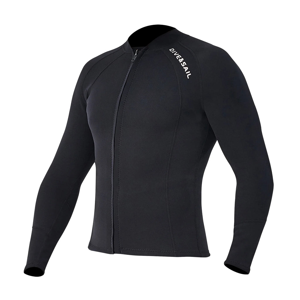 2mm Neoprene Front Zipper Wetsuits Jacket Long Sleeves L117788