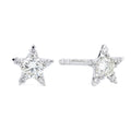 18k White Gold Star Stud Earrings R797555