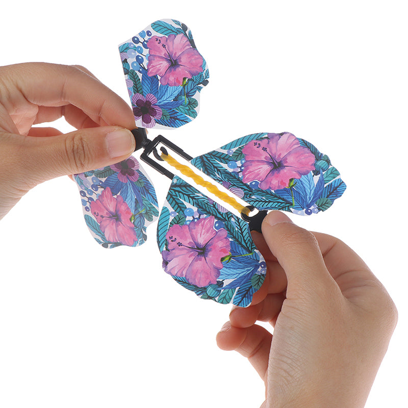 10 x Magic Butterfly Flying Butterfly Toy with Card O9245