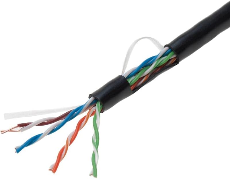 Black Solid 24AWG Cat5e Bulk Network Cable UTP M754