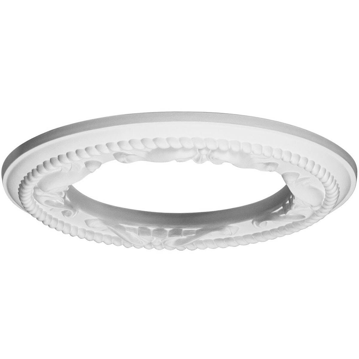 Roped Ceiling Medallion, Hand-Painted Polished Copper N450073