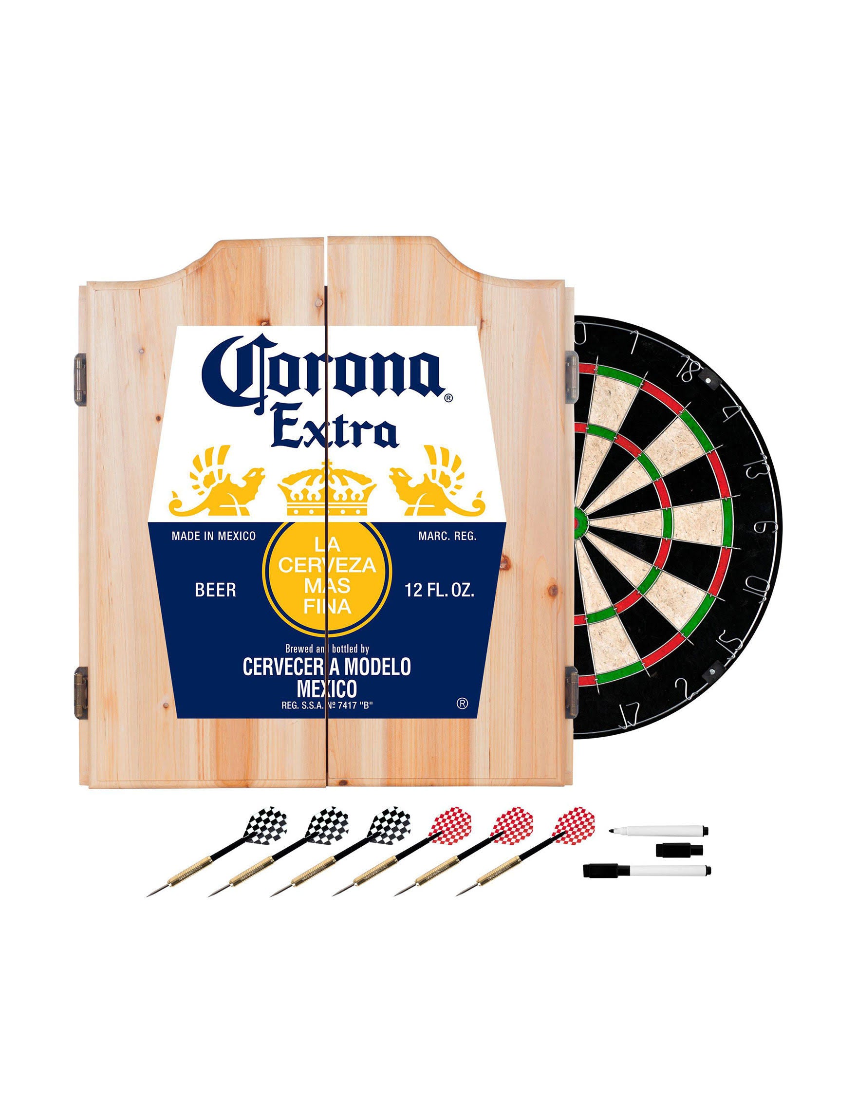 Dart Board Set with Cabinet S9888