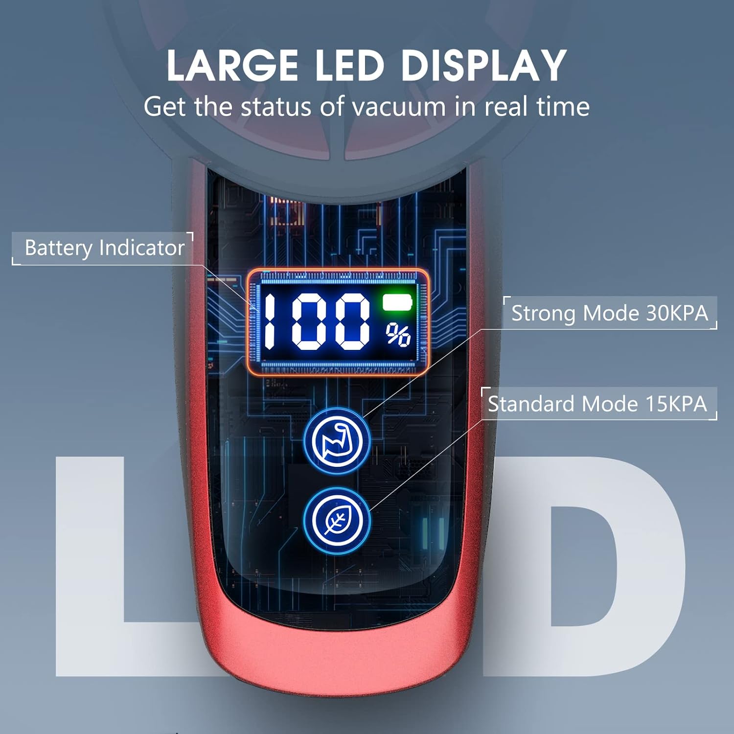 Cordless 250W Stick Vacuum Cleaner with LED Display W408507