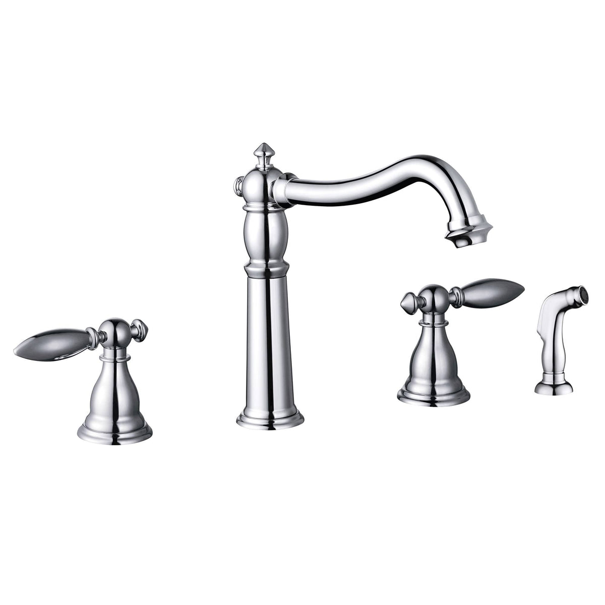 Two Handle Kitchen Faucet with Side Sprayer U17243