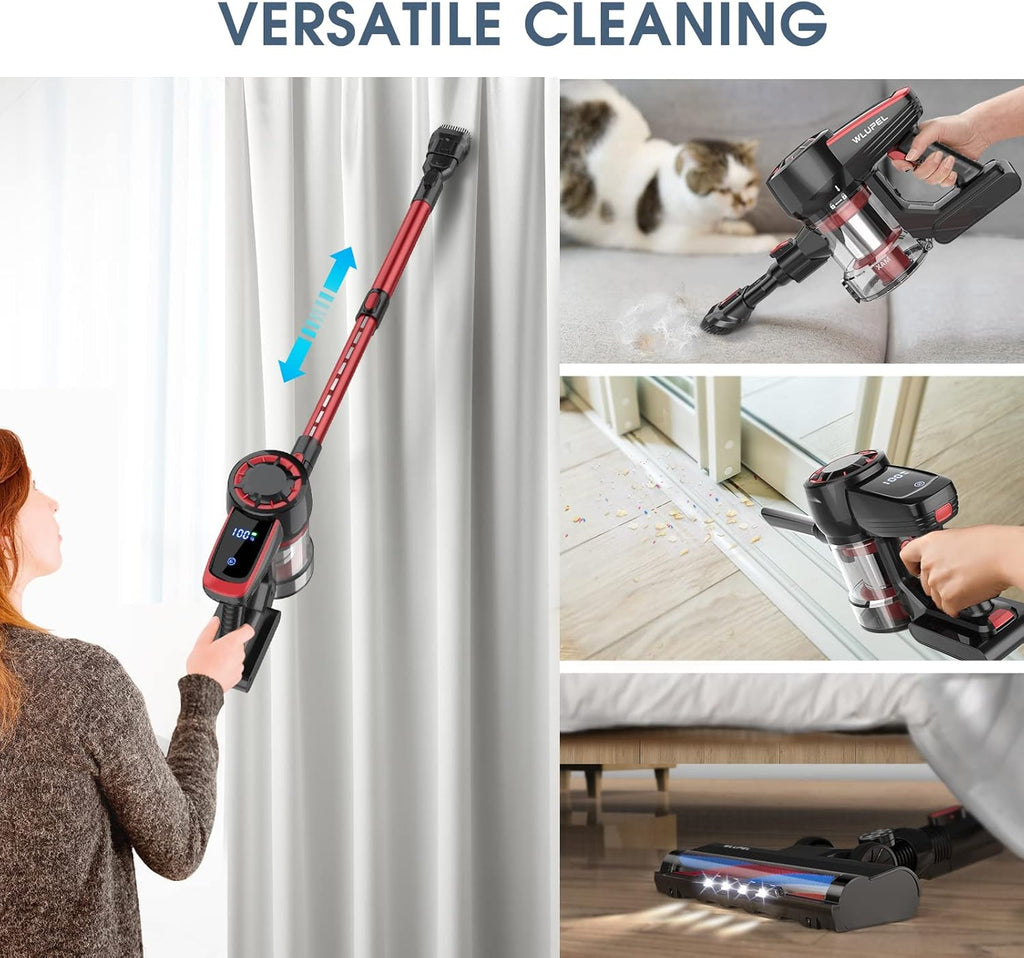 Cordless 250W Stick Vacuum Cleaner with LED Display W408507