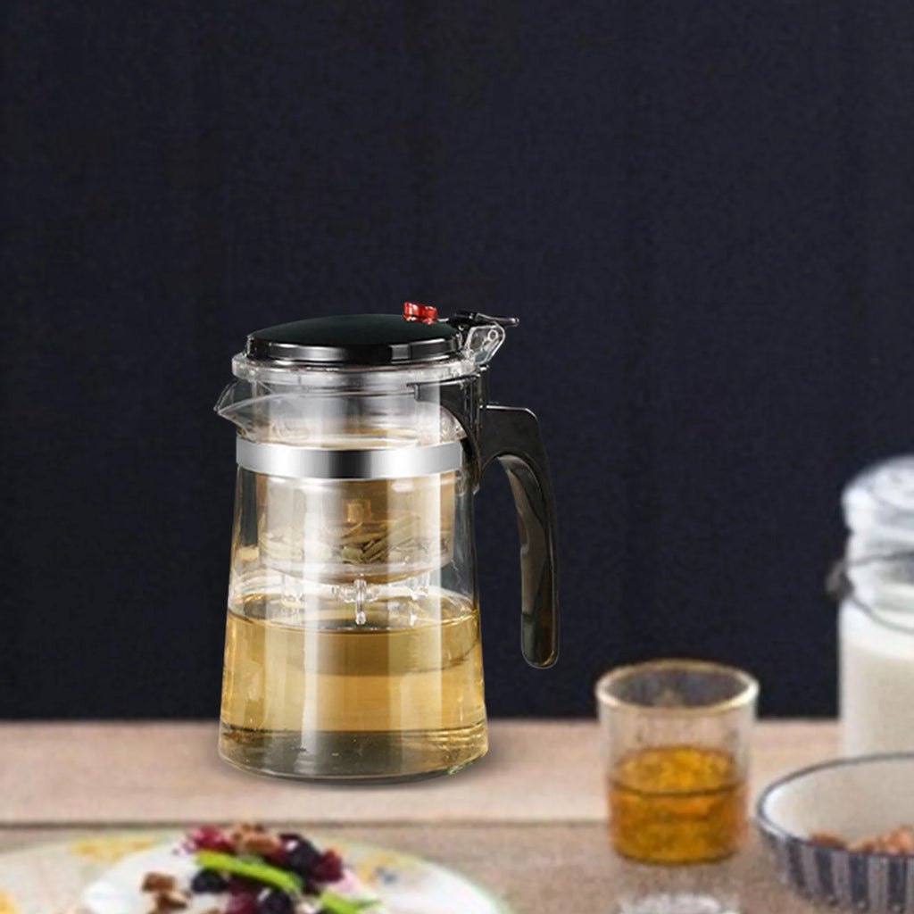 Glass Teapot Kettle Coffee Pot with Tea Filter 900ML M90857