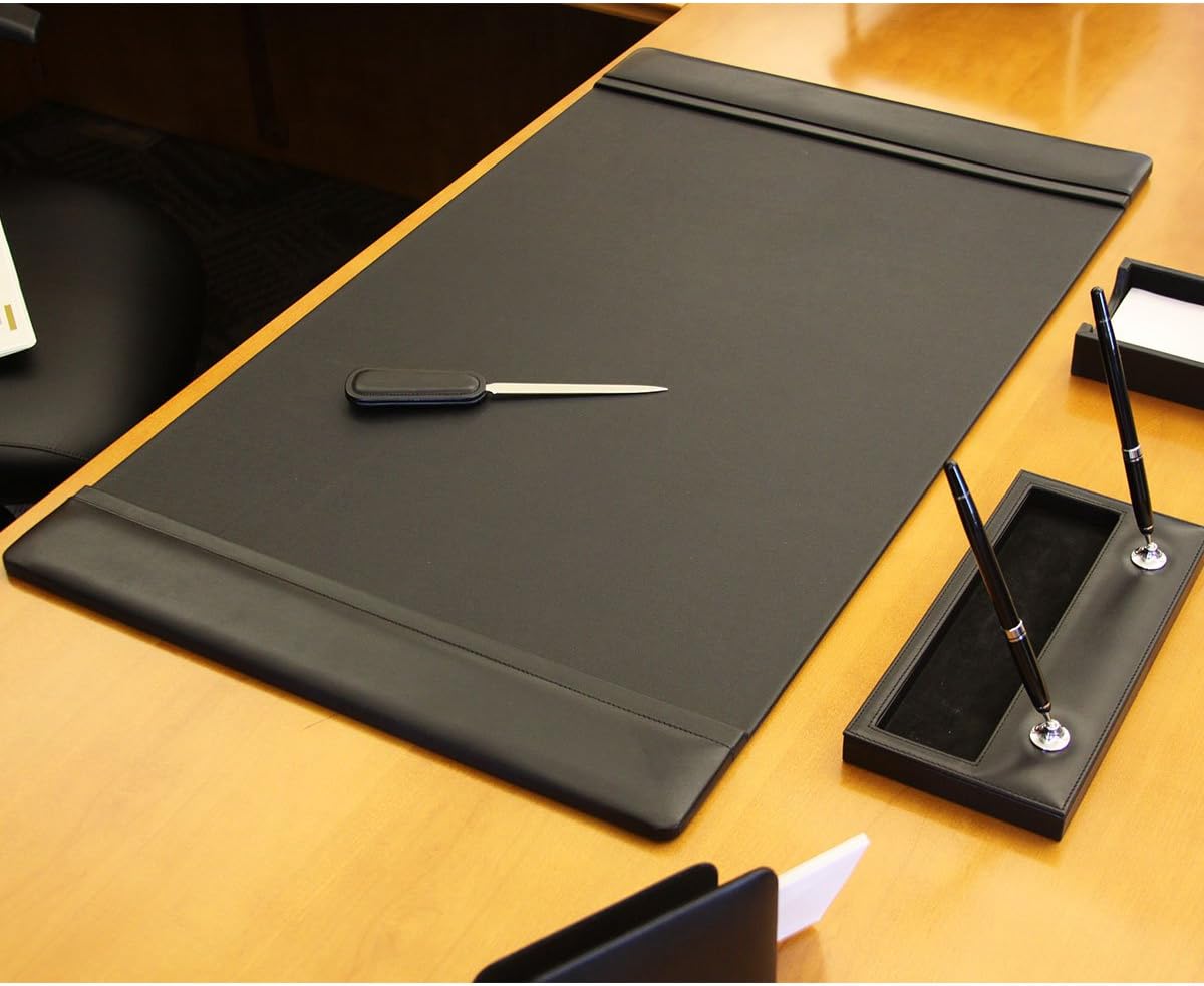 Black Leather Desk Pad R430