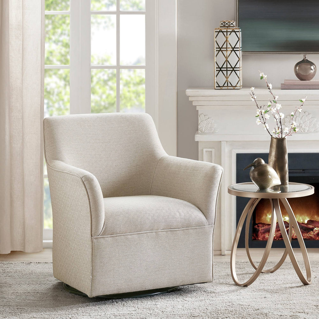 Cream Swivel Glider Chair X536