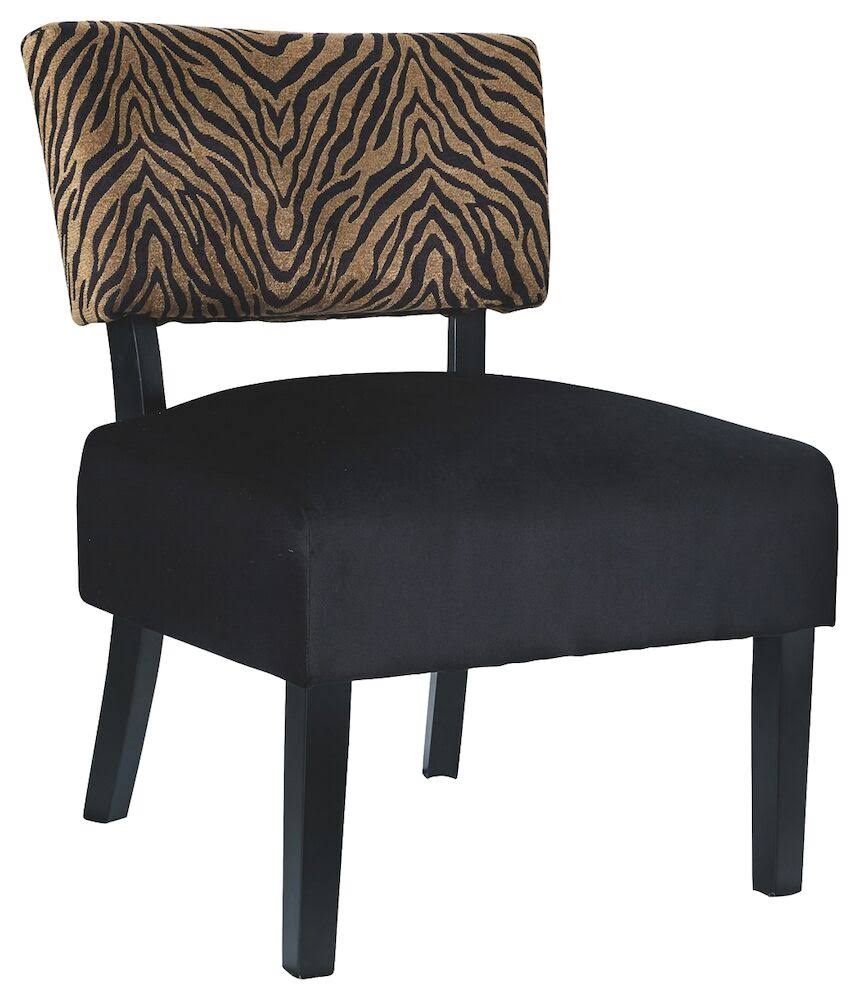 Gold Black Accent Chair Y448752
