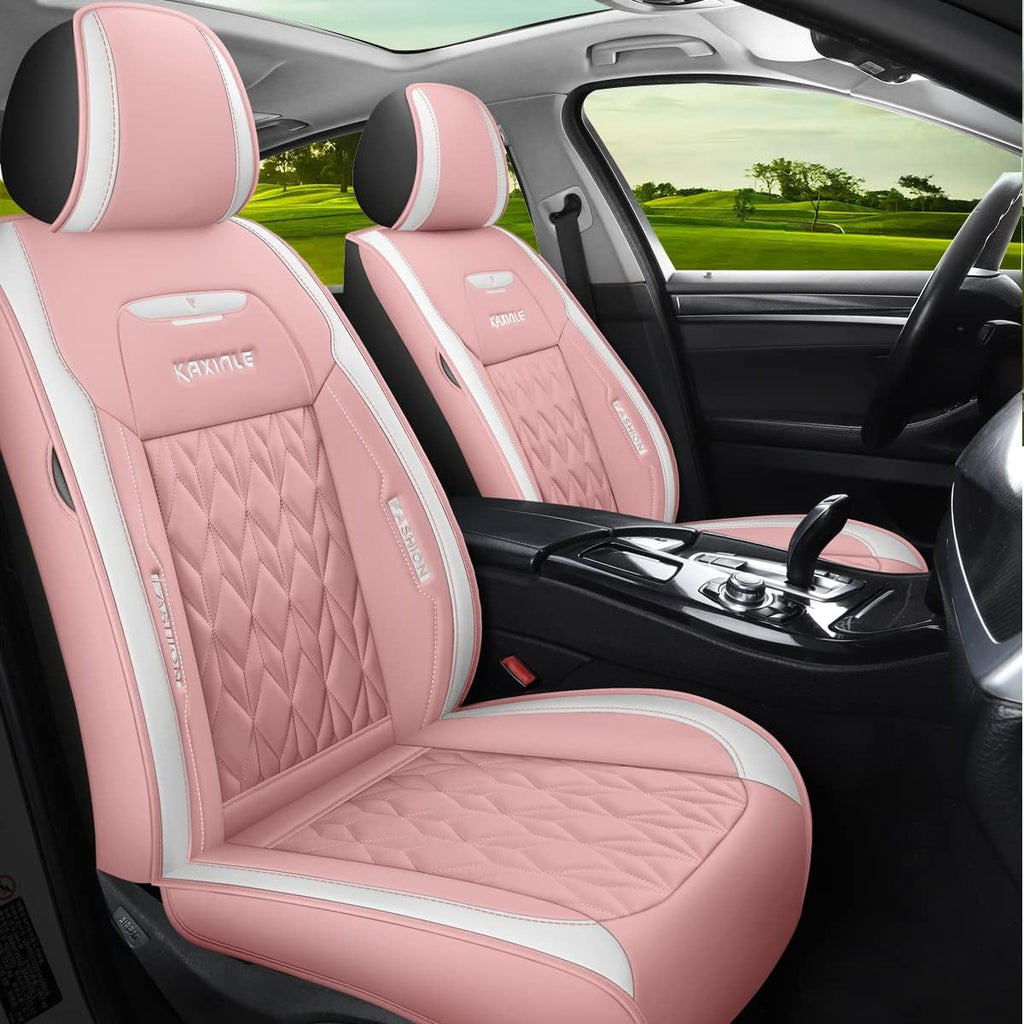 Green Faux Leather Car Seat Covers 5 Seats Full Set F415