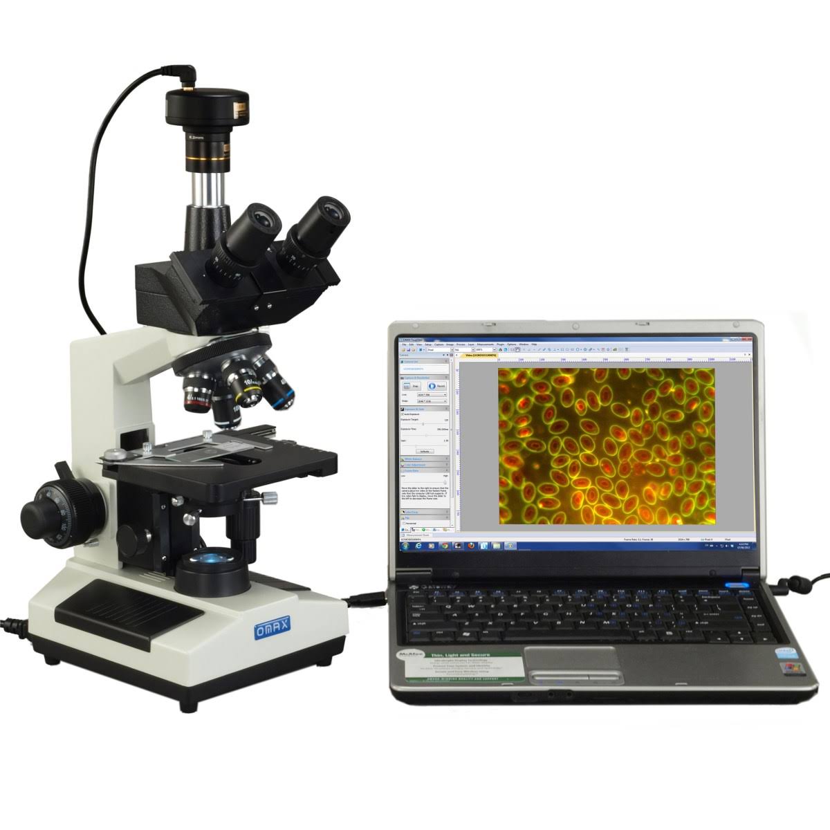 40X-2000X Trinocular Compound LED Microscope with 3MP USB Digital Camera N2106