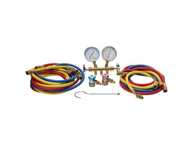 R12 and R134A Brass Manifold Set Q25636