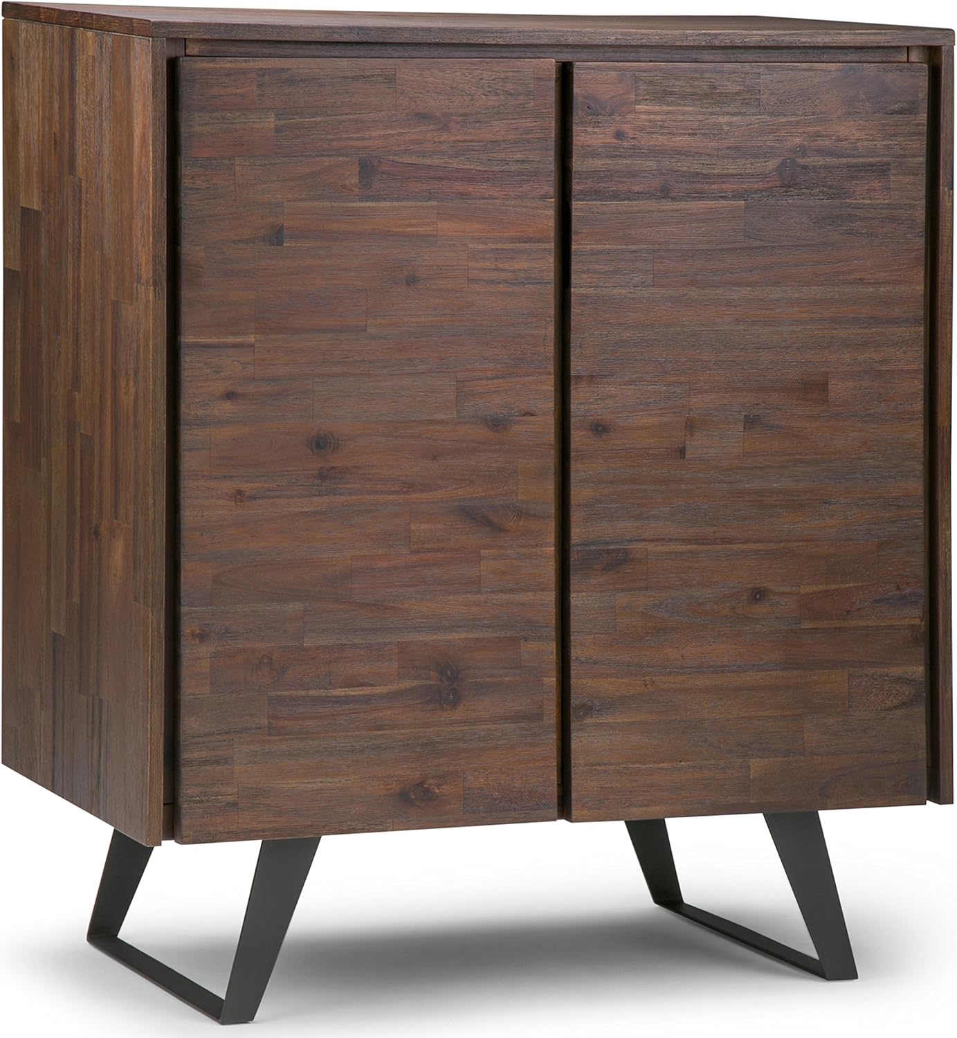 Solid Wood Storage Cabinet with 2 Doors and 4 Adjustable Shelves E9761