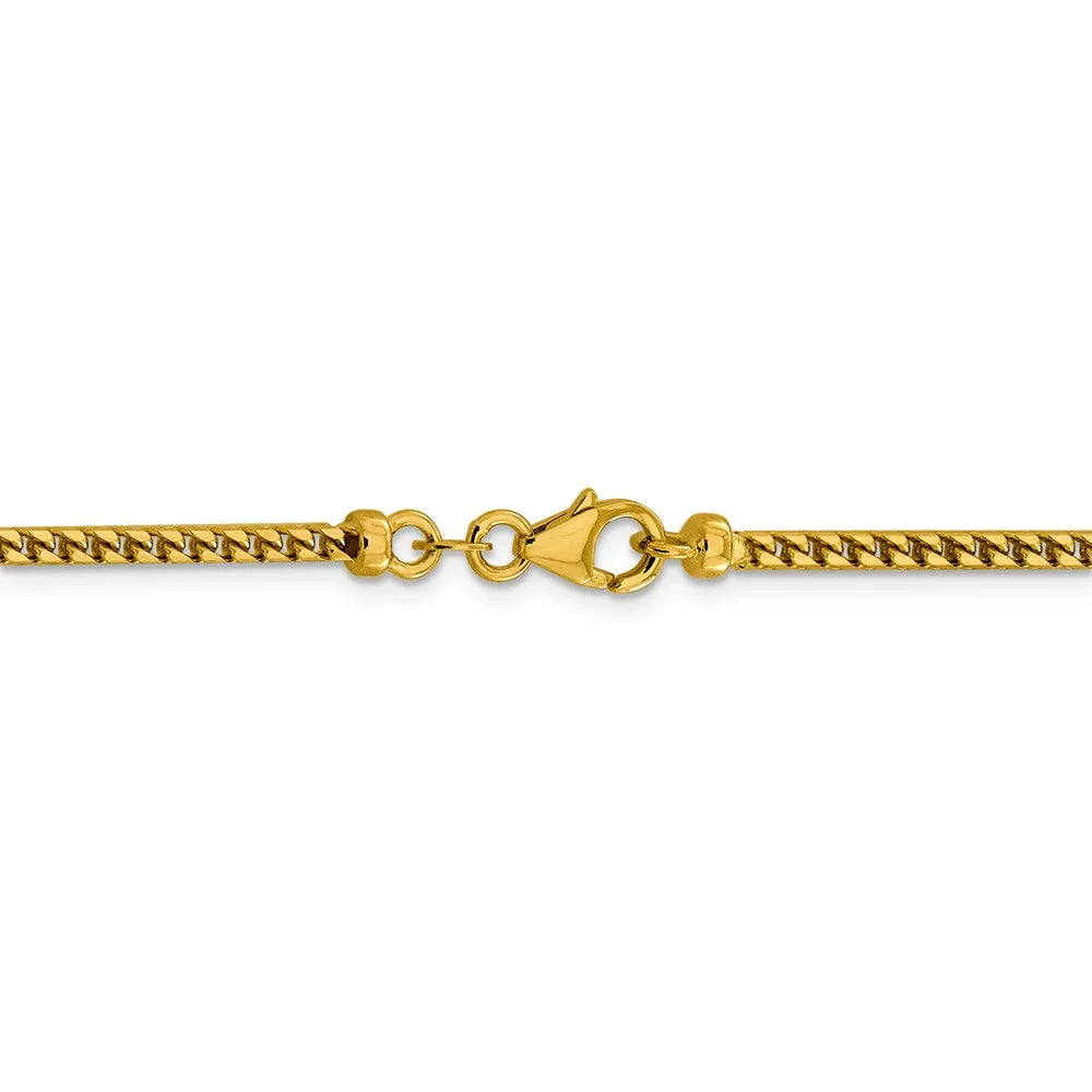 14kt Yellow Gold Franco Chain 20 inch Lobster Clasp M429863