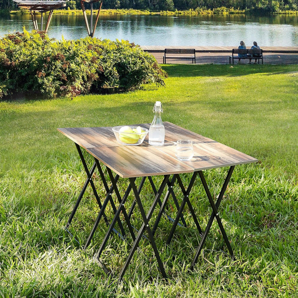 Set of 4 Folding Tv Tray Table F3943