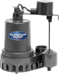 1/2 HP Thermoplastic Submersible Sump Pump with Vertical Float Switch Pack of 2 B425