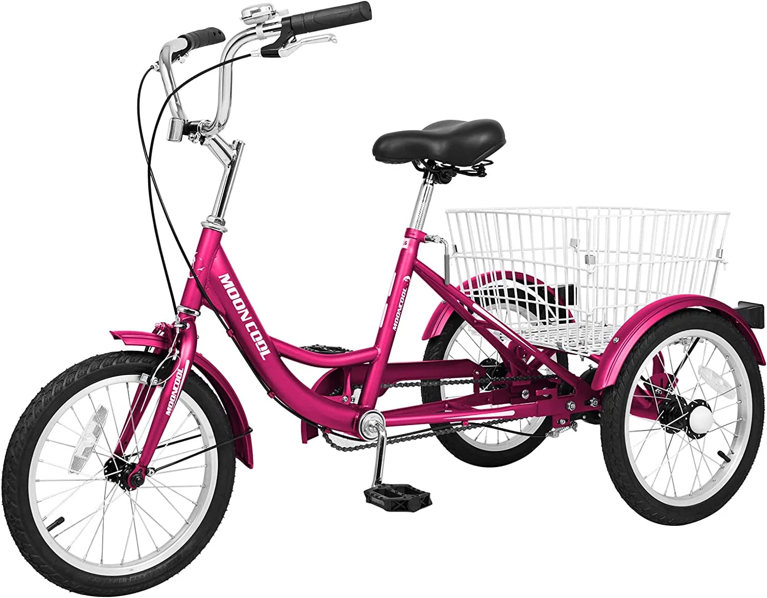 16 inch Single Speed 3 Wheel Tricycle with Rear Basket O4440