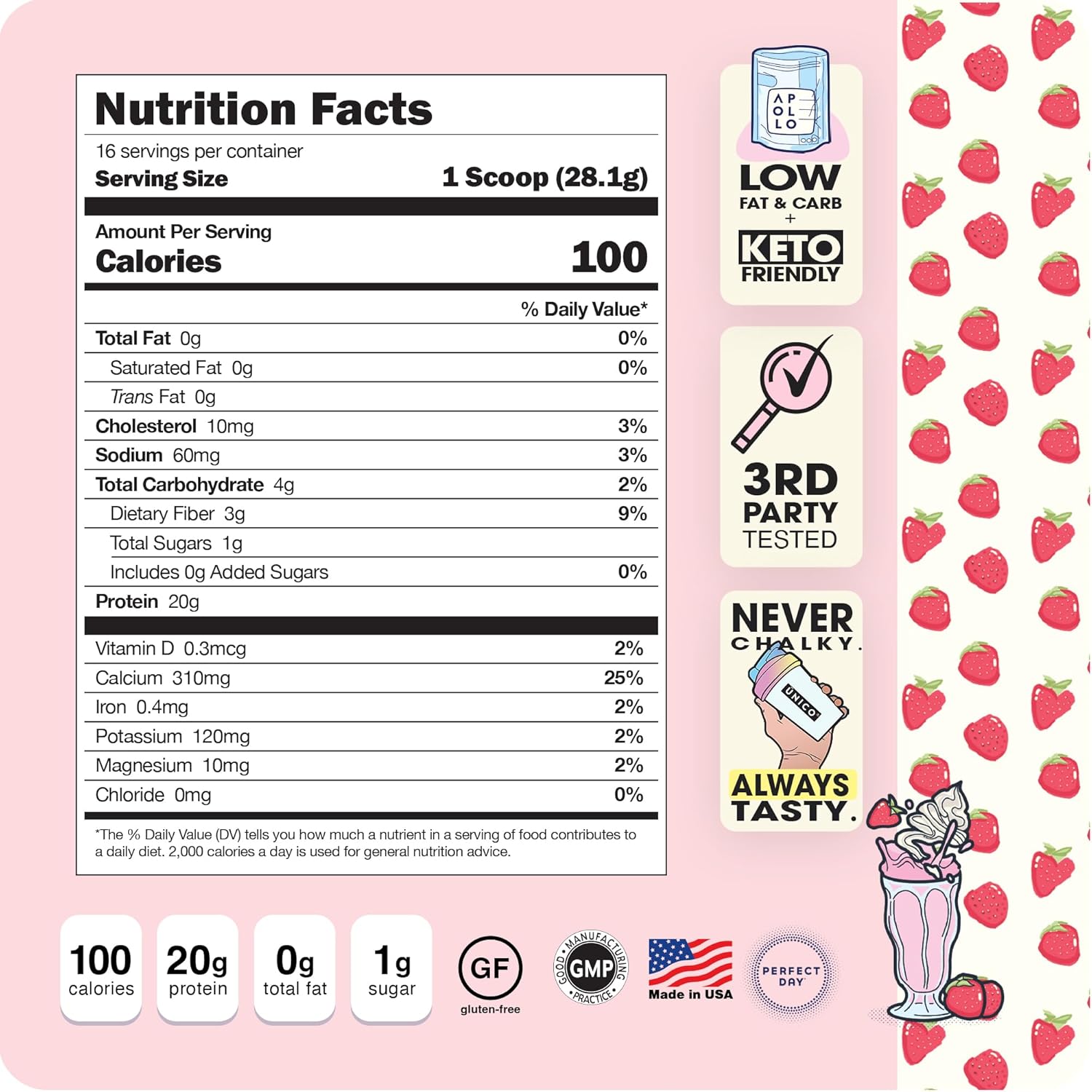 Strawberry Protein Powder I803543