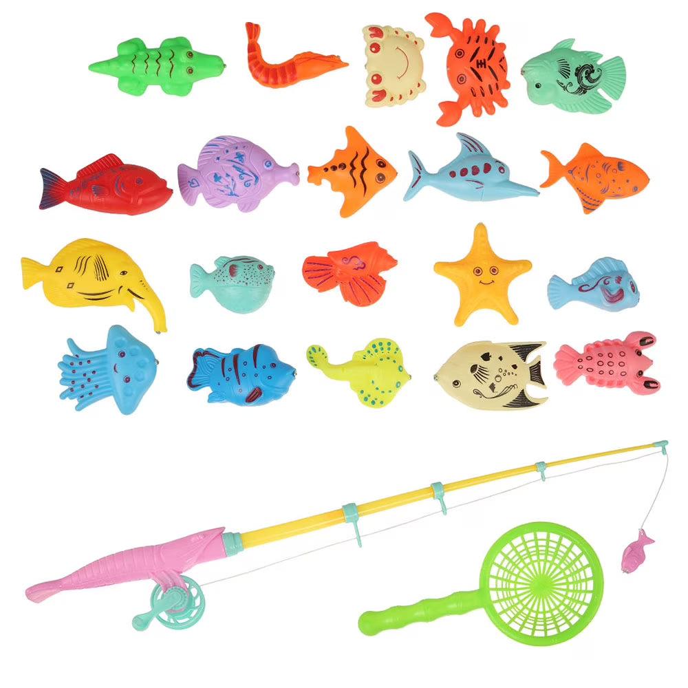 22Pcs Magnetic Fishing Toy Game J296412