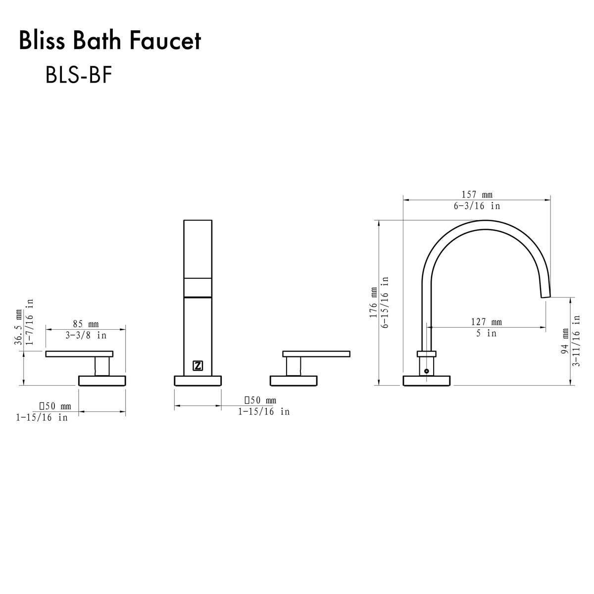 Polished Gold Bath Faucet C841021