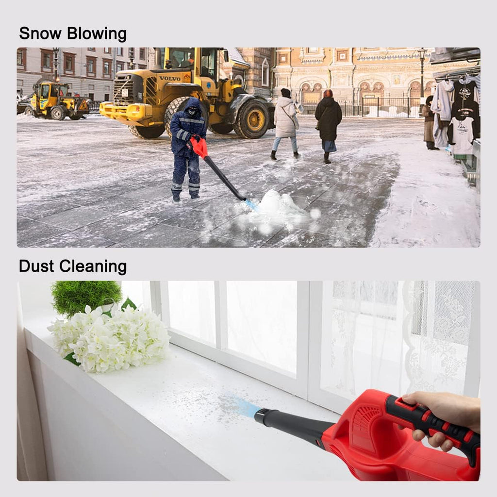 Cordless Electric Leaf Blower with 2.0Ah Battery & Fast Charger, 2 Speed Control, Pack of 2 S2433