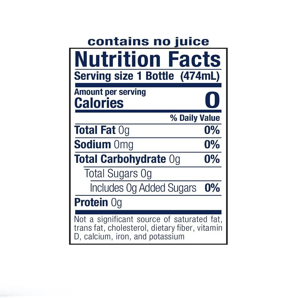 Mango Water, Pack of 12, 16 Ounce Bottles, Zero Sugar N761096