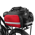 Rear Seat Bag Expandable MTB Bike Rack Bag with Rain Cover E414