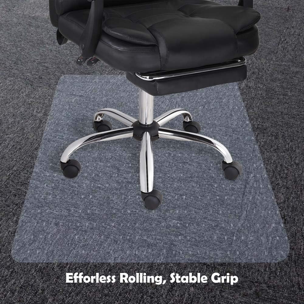 PVC Floor Protector Desk Chair Mat for Carpets 48x36 B454686
