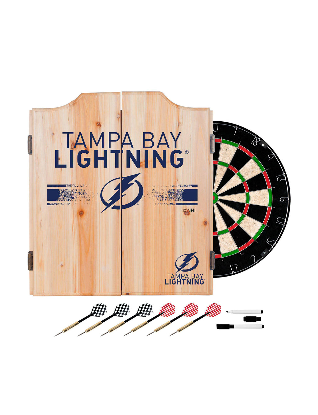 Dart Cabinet Set with Darts and Board R464482