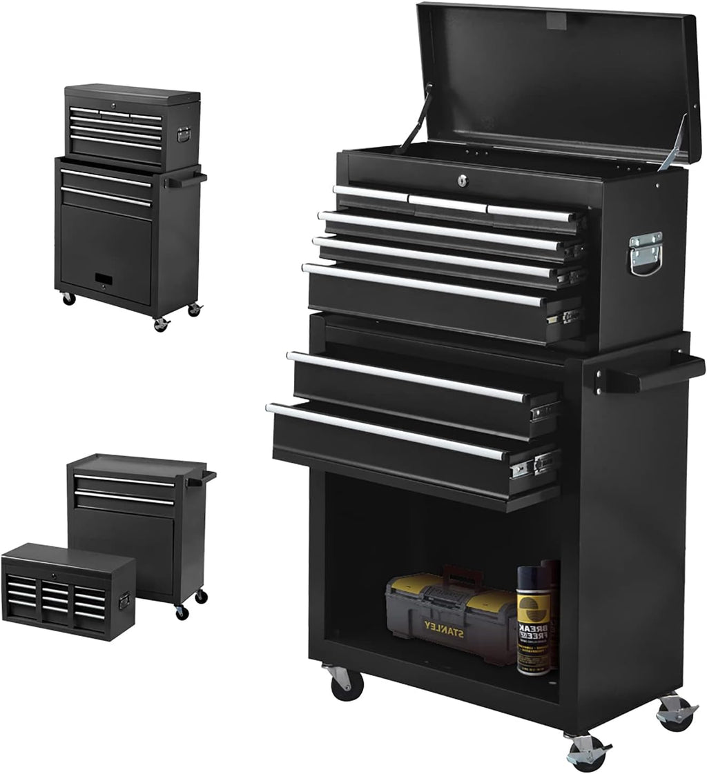 8-Drawer Rolling Tool Chest with Locks (Red) G852