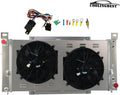 3 Row Aluminum Radiator with Electric Fan Shroud Kit J684