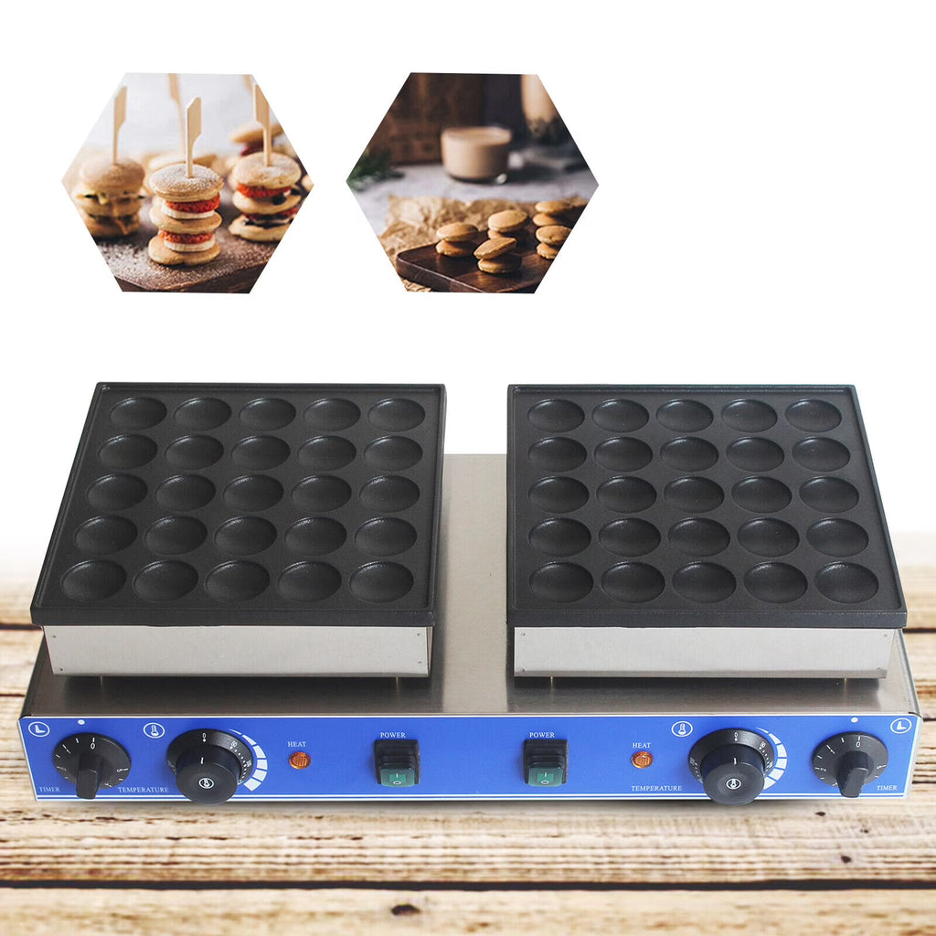 Mini Dutch Pancake Baker 50PCS Nonstick Waffle Maker Machine G81346