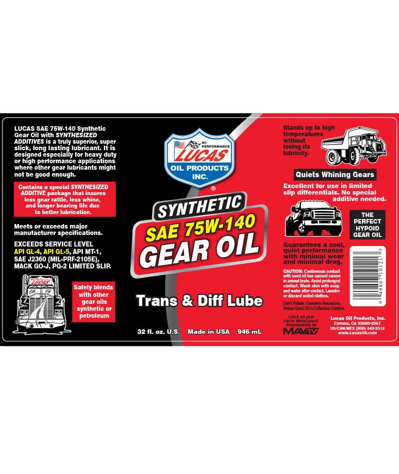 75W-140 Trans 5 Gal R46945