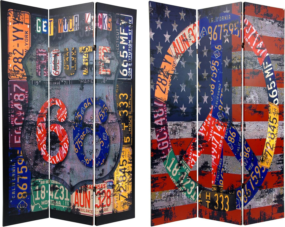 6 ft. Tall Double Sided Room Divider W738
