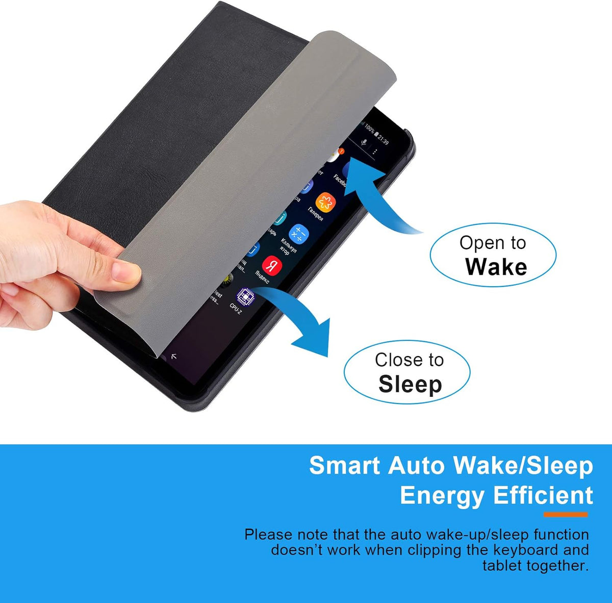 Detachable Wireless Bluetooth Keyboard Case for Fire HD 8 X437