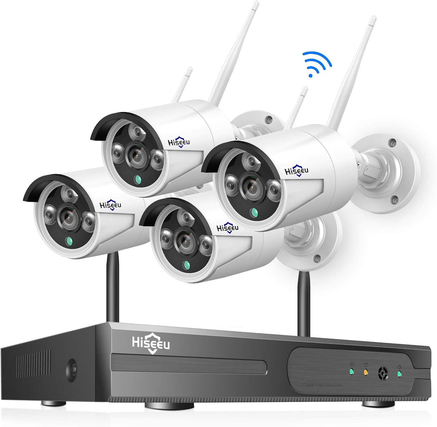 3MP Wireless Security Camera System with Night Vision Weatherproof Motion Detection P259923