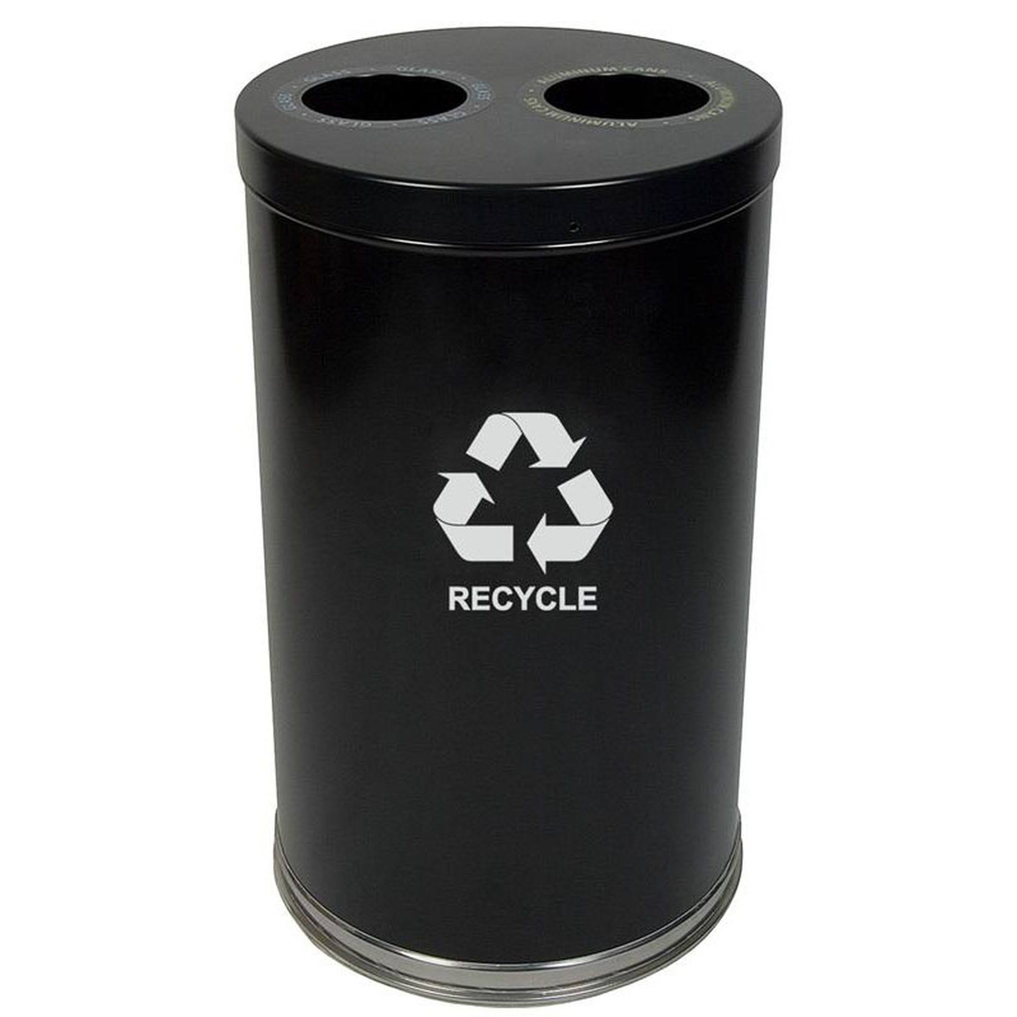 Steel 36-Gallon 2 Opening Recycling Container U39512