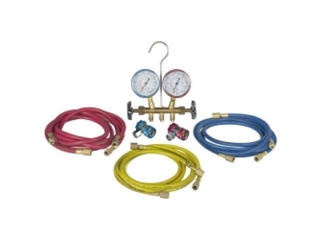 R12 and R134A Brass Manifold Set Q25636