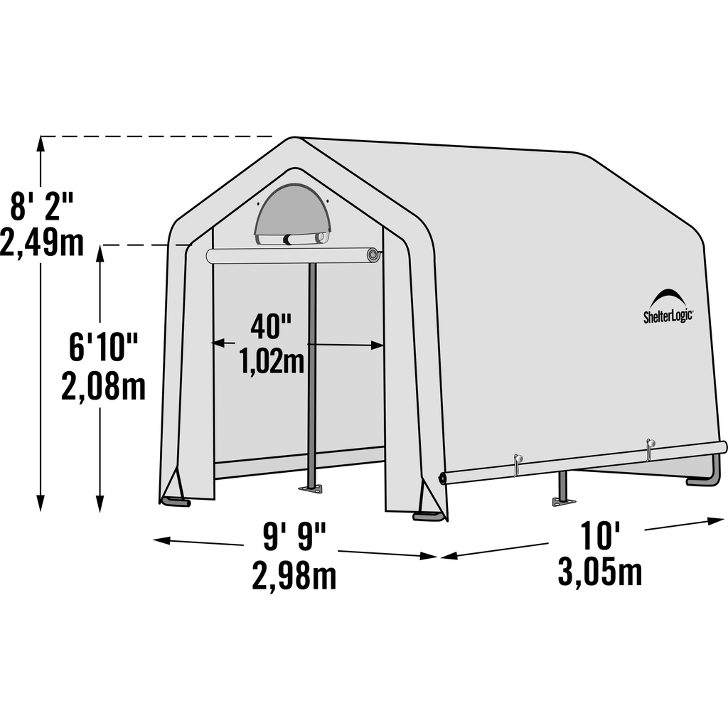 10 x 10 x 8 Greenhouse C8439