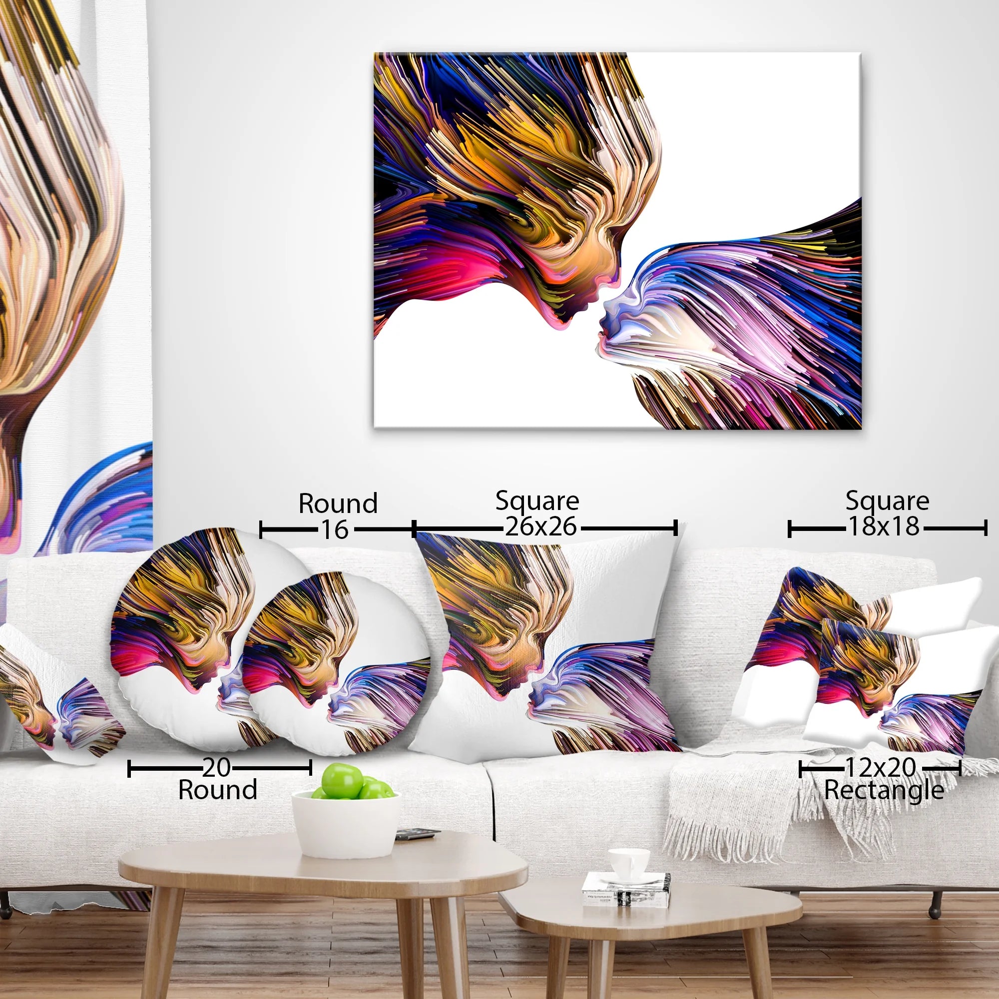 Purple Throw Pillow W5375