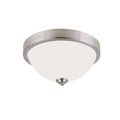 Brushed Nickel 2 Light Flush Mount N61474
